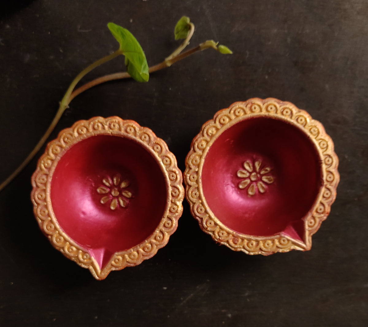 Handpainted Diyas – Set of 2