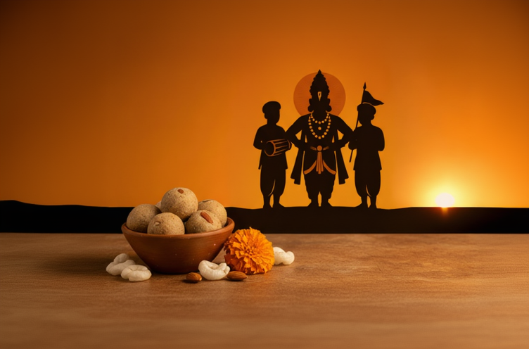 Ashadhi Ekadashi Banner with Vitthal Silhouette