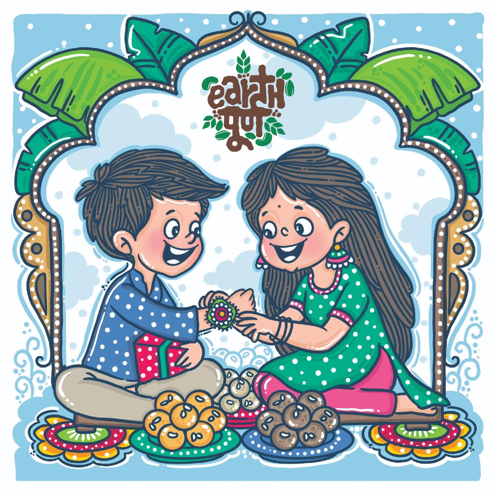 Rakshabandhan Celebration Pack with Magnetic sticker